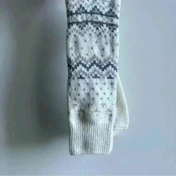 NWT Muk Luk White Ivory Retro Knee High Socks 6-11 - Socks Gift Idea - Picture 9 of 9